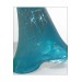 80Cm Uzun Derin Çatlatma Beyaz Mor Mavi Renkli Cam Fil Ayağı Vazo