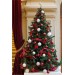 Yılbaşı Noel Yeniyıl Için En Büyük Uzun Bol Süslü Dallı 180Cm Çelik Ayaklı Ledli Yeşil Gür Çam Ağacı