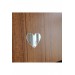 Dekoratif Kalp Şekli Pleksi Ayna (Kendinden Yapışkanlı) 10 X 10 Cm 2 Adet