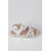 Çiçekli Beyaz Kız Çocuk Sandalet Lpy-21Y1-038