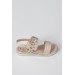 Çilekli Bej Kız Çocuk Sandalet Lpy-21Y1-039