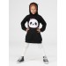 Panda Kapüşonlu Kız Çocuk Elbise Lp-22Win-063