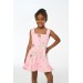 Manolya Askılı Pembe Yaz Kız Çocuk Elbise Lp-24Sum-055