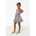 Rüya Puantiyeli Askılı Lila Yaz Kız Çocuk Elbise Lp-24Sum-058