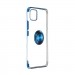Iphone 11 Pro Max Kılıf Lüks Lazer Yüzüklü Silikon Mavi