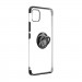 Iphone 11 Pro Max Kılıf Lüks Lazer Yüzüklü Silikon Siyah + Tam Kapatan Cam