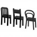 Sandalye Tasarımlı Askılık Anahtarlık 3 Adet Birden 