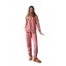 Berrak Sıfır Yaka Kolları Bilekli Kışlık Bayan Pijama Takım