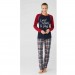 Mod Collection 3380 Pamuklu Ekose Kareli Bayan Pijama Takım