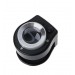 30X Lüp Kumaş Katlanır Metal Ölçekli Büyüteç Optik Cam Lens 6 Led Uv/Beyaz