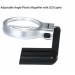3X 4.5X Katlanabilir Ayarlı Büyüteç 10 Led Işık El Veya Masa Akrilik Optik Lens