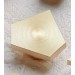 Boş Mum Mühür Pirinç Damga Kafası Diamond Şekil 25.2X29.5Mm Gold
