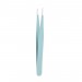 İkili Cımbız Seti Paslanmaz Çelik Mavi Renk Düz Ve Kavisli Model