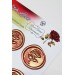 Mühürcüm Red Gold Rosebuds 12 Adet 3D Hazır Kendinden Yapışkanlı Sticker Mühür Rm2105