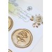 Mühürcüm White Gold Rosebuds 12 Adet 3D Hazır Kendinden Yapışkanlı Sticker Mühür Rm2107