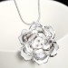 Retro Çiçek Kolye Gümüş Kaplama Charms Yeni Moda Yüksek Kalite Takı