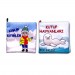 2 Kitap Tox Kutup Hayvanları Ve Kışlık Giysiler Kumaş Sessiz Kitap T056 T052 - Bez Kitap , Eğitici Oyuncak , Yumuşak Ve Hışırtılı