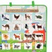İngilizce Parça-Bütün Evcil Hayvanlar Eşleştirme Keçe Cırtlı Duvar Panosu , Eğitici Oyuncak
