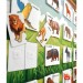 Parça Bütün Eşleştirme - Vahşi Hayvanlar Keçe Cırtlı Duvar Panosu , Eğitici Oyuncak