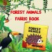 Tox İngilizce Orman Hayvanları Kumaş Sessiz Kitap E127 - Bez Kitap , Eğitici Oyuncak , Yumuşak Ve Hışırtılı