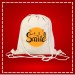 Smile Tasarımlı Büzgülü Bez Çanta