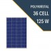 Lexron 125 W Watt 12 Volt Güneş Paneli Polikristal Solar Panel
