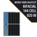 Lexron 625W 10Bb Bıfacıal Half Cut Monokrıstal Güneş Paneli