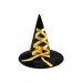 Cadilar Bayrami Halloween Cadi Şapkasi Si̇yah (Sari Dantel)