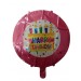 Folyo Balon Happy Bi̇rthday Mumlu Pembe 18''