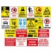 Atölye Fabrika İşyeri İş Güvenliği Uyarı Levhası -20 Adet Pvc Levha