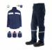 Kışlık İş Takımı Çok Cepli Reflektörlü Mont 4111 Ve 7/7 İş Pantolonu 2958 Lacivert Renk Yüzde Yüz Pamuk