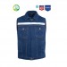 Kot İş Takımı Likralı Kot Pantolon Ve Reflektörlü Kapitoneli  İş Yeleği Kışlık Myform Marka 9129-2150
