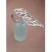 Edwol Gümüş Kaplama Antik Çelik Kuş Tüyü Ayarlanabilir Yüzük