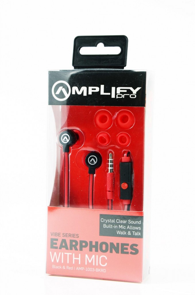 Amplify Pro Vibe Series Kulakiçi Kulaklık Kırmızı Siyah 1003-Bkrd
