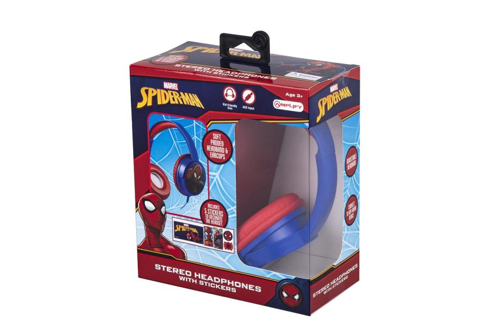 Kablolu Mikrofonlu Kulaklık Marvel Spiderman Örümcek Adam Kulaklık Lisanslı Mv-6513-Sm2 5 Adet Sti̇cker İle Bi̇rli̇kte
