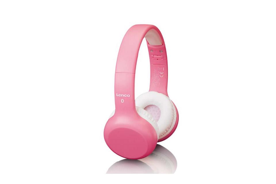 Lenco Hpb-110Pk Katlanabilir Mikrofonlu Bluetooth Çocuk Kulaklığı Pembe-Sticker Hediyeli