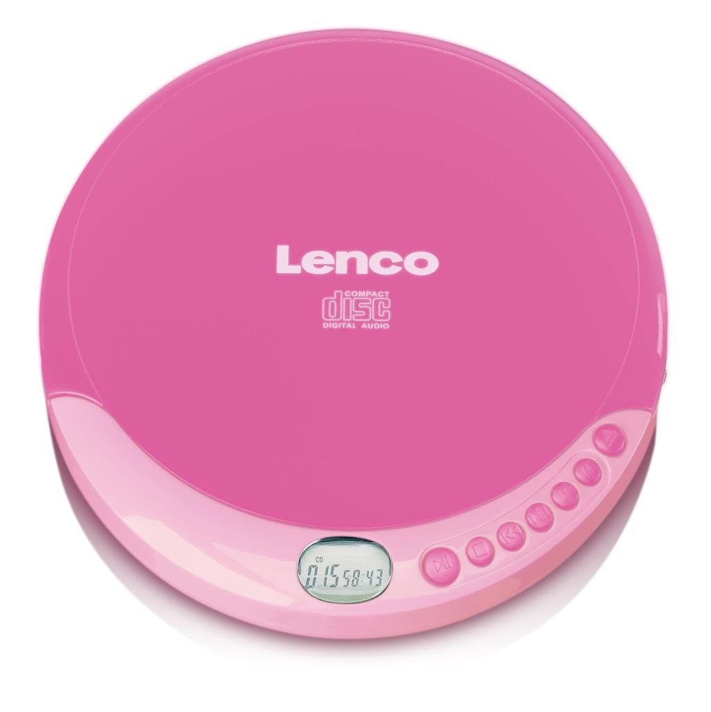Lenco Taşınabilir Cd Çalar Discman Şarj Özellikli Pembe Cd-011 Pk