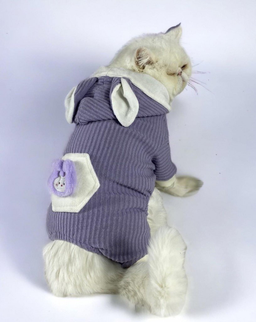 Bunny Boo Kulaklı Kedi Tulumu Kedi Kıyafeti
