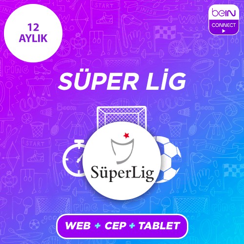 Bein Connect 12 Aylık Süper Lig Paketi - (Web + Cep + Tablet)