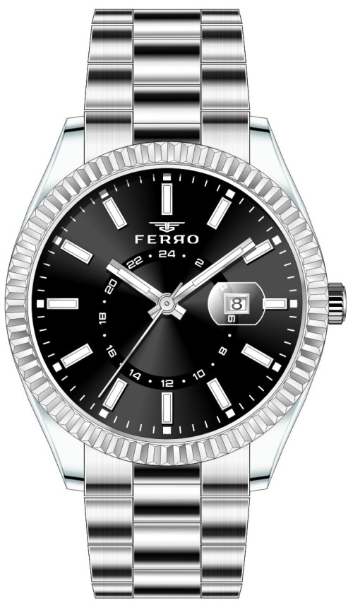Ferro F11288A-A2 43 Mm Gümüş Erkek Kol Saati