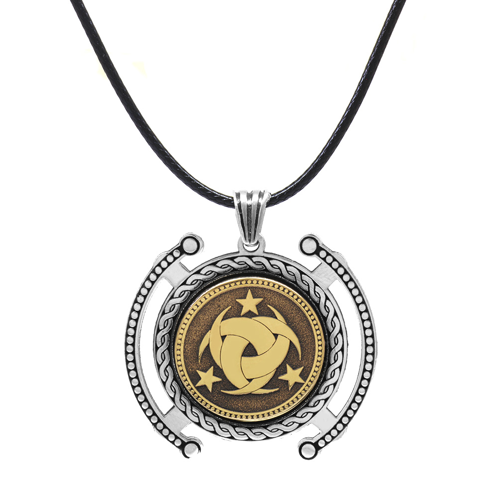 Teşkîlat-I Mahsusa Temalı İp Zincirli 925 Ayar Gümüş Madalyon