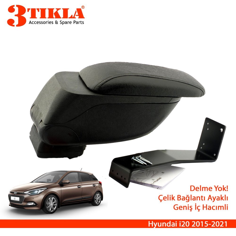 3 Tıkla Dacia Dokker 2013 Geniş Hacimli  Delmesiz Çelik Ayaklı Kolçak Kol Dayama