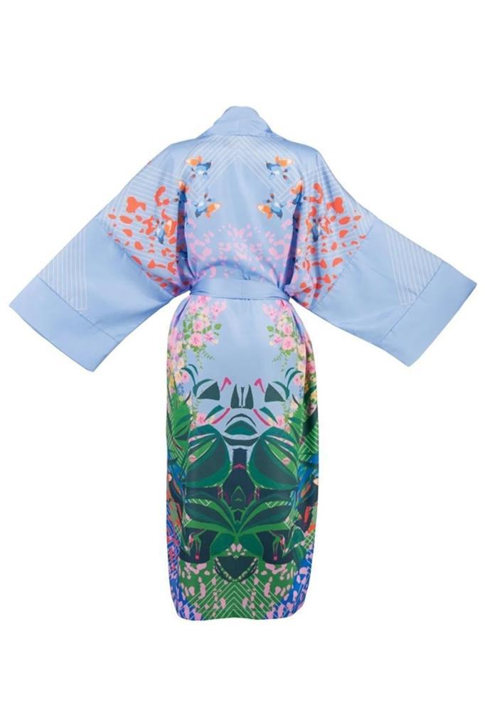 Mayovera  Tasarım Vera Boheme  Blue Dream Kimono Plaj Elbisesi