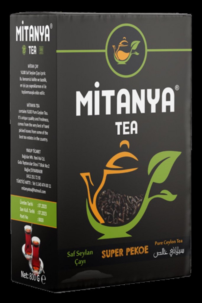 Mitanya Diyarından Çay Super Pekoe Saf Seylan Çayı 800 Gr