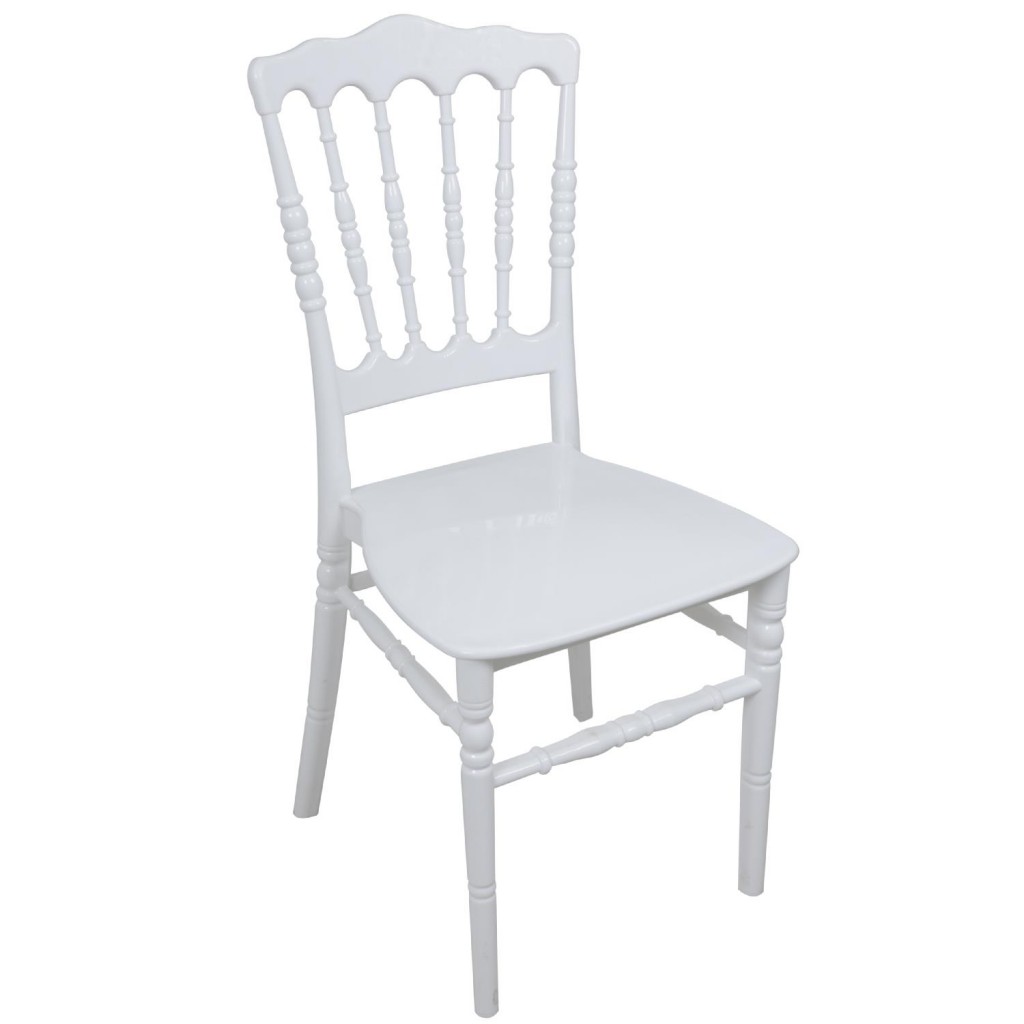 Mandella Silver Sandalye Napolyon (4 Adet) Beyaz