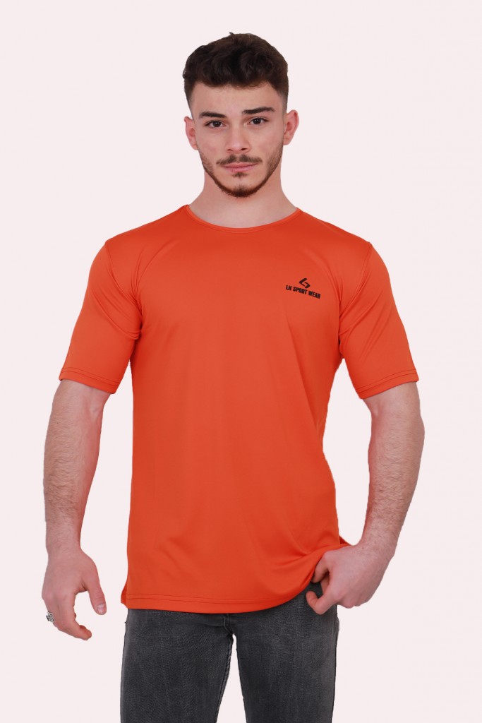 Erkek Mikro Polyester Performans Antrenman Sporcu T-Shirt - Turu