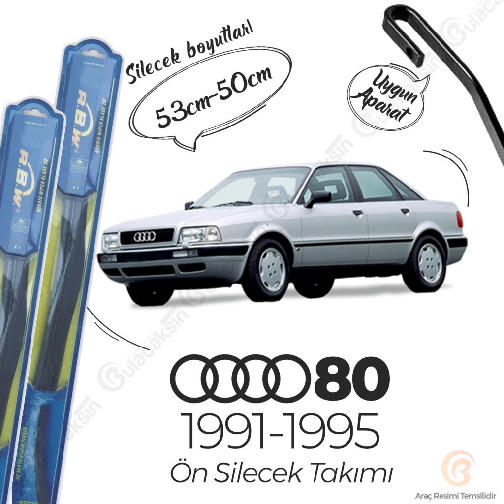 Audi 80 Ön Silecek Takımı (1991-1995) Rbw Hibrit