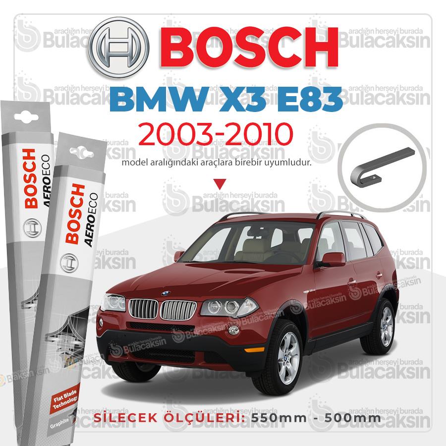 Bmw X3 E83 Muz Silecek Takımı (2003-2010) Bosch Aeroeco