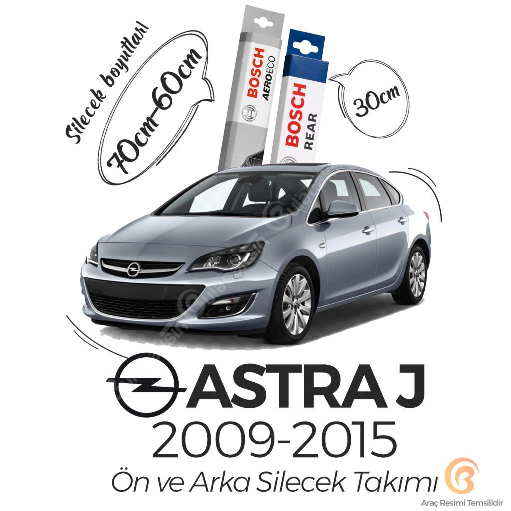 Bosch Aeroeco Opel Astra J 2009 - 2015 Ön Ve Arka Silecek Seti