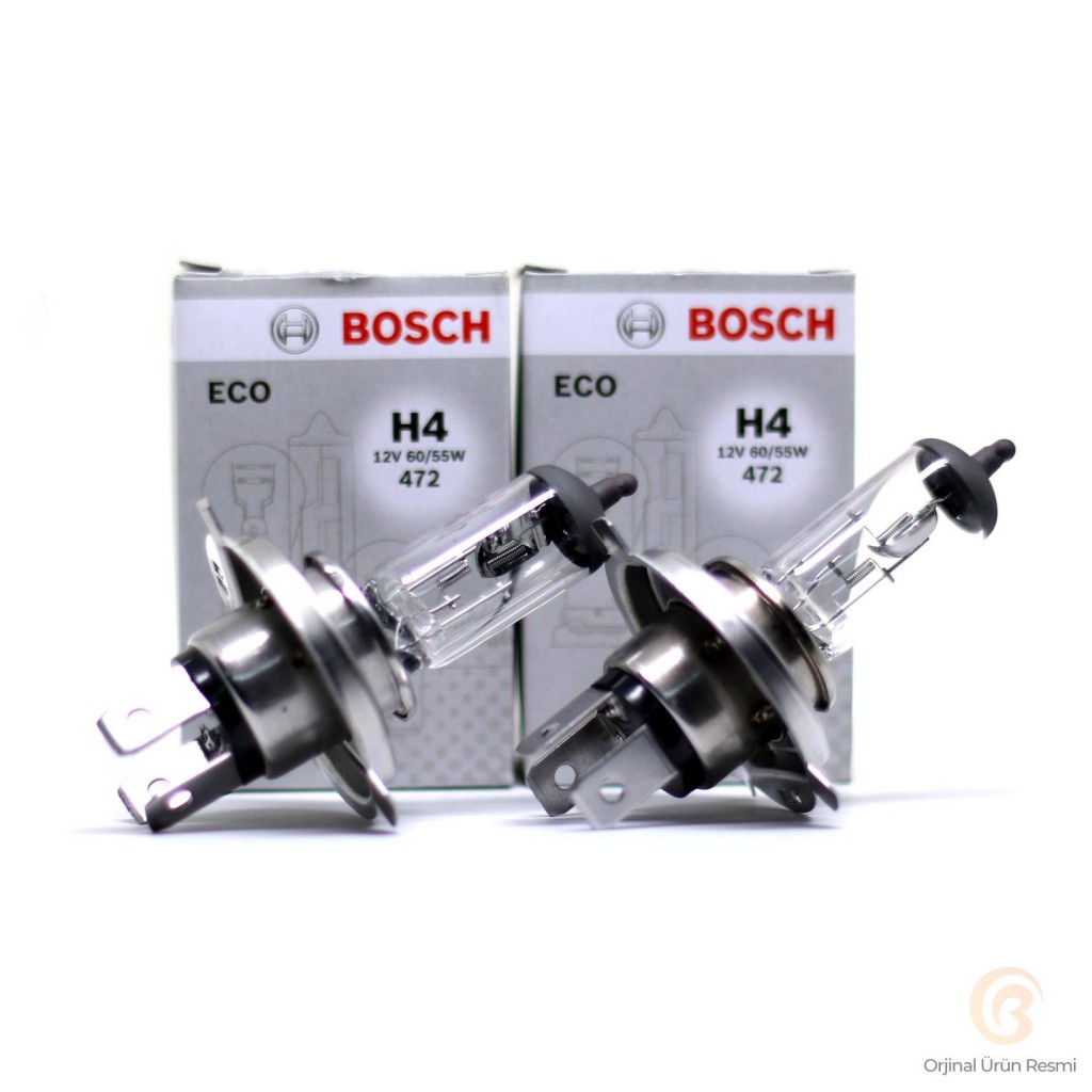Bosch H4 Far Ampülü 12V 60/55W Tırnaklı Tip 1987302803 - 2 Adet